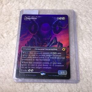 Emptiness Card Game - Purple and Black